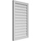 Ekena Millwork Vertical Surface Mount PVC Gable Vnt: Non-Functional, w/2"W x 1-1/2"H, Brickmould Frame, 22"W x 36"H GVPVE22X3602SN - alternate 3